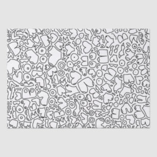 Funny adult breast pattern tissue paper