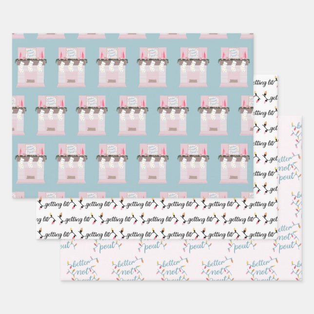 Funny Adult Christmas  Wrapping Paper Sheet (Set)