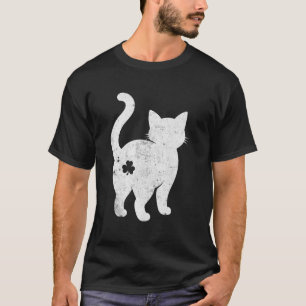 Funny Adult Humour SKT Patricks Day Cat T-Shirt
