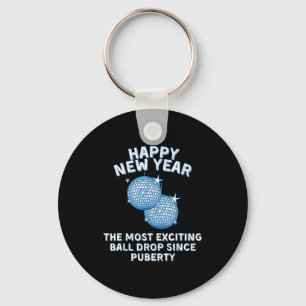 Funny Adult New Year's Eve - Most Exciting Ball Dr Keychain