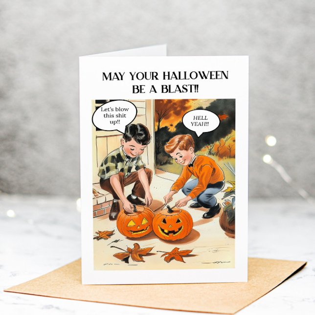 Funny Adulte Halloween Sarcastique Carte de voeux (Créateur téléchargé)