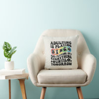 Funny adulting Bingo lovers word art