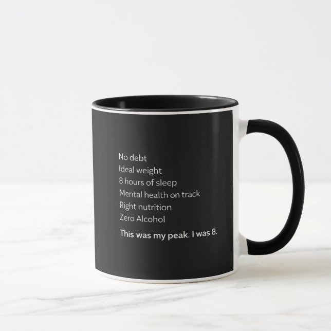 Funny Adulting Getting Older Humor  Mug (Right)