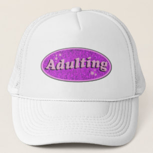 Funny Adulting Retro Decal Nostalgia Art Trucker Hat
