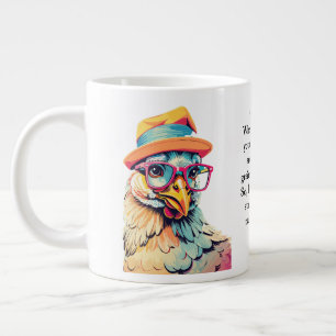 Funny Advice From A Chicken Large Coffee Mug