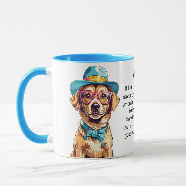 Funny Advice From A Dog Mug (Left)