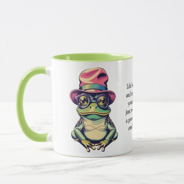 Funny Advice From A Frog Mug (Left)