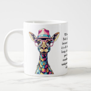 Funny Advice From A Giraffe Large Coffee Mug