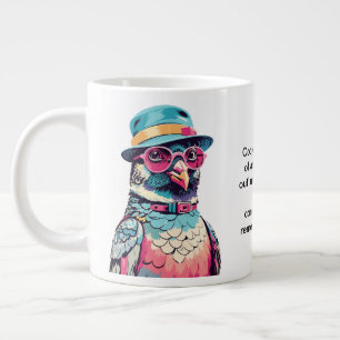 Funny Advice From A Pigeon Large Coffee Mug