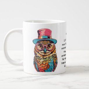Funny Advice From An Owl Large Coffee Mug