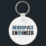 Funny Aerospace Engineer Humor It's Rocket Science Keychain<br><div class="desc">Aerospace engineering. It's not rocket science. Wait, yes it is. Funny merchandise for geek and nerd engineers who love humor, witty quotes and jokes. Cool design to wear on your job and show your passion in aircraft, spacecraft, and rocket science. Great gift for dad, father, mom, mother, son, daughter, brother...</div>