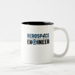 Funny Aerospace Engineer Humour It's Rocket Scienc Two-Tone Coffee Mug<br><div class="desc">Aerospace engineering. It's not rocket science. Wait, yes it is. Funny merchandise for geek and nerd engineers who love humour, witty quotes and jokes. Cool design to wear on your job and show your passion in aircraft, spacecraft, and rocket science. Great gift for dad, father, mom, mother, son, daughter, brother...</div>