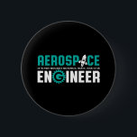 Funny Aerospace Engineering It's Rocket Science 2 Inch Round Button<br><div class="desc">Aerospace engineering. It's not rocket science. Wait, yes it is. Funny merchandise for geek and nerd engineers who love humour, witty quotes and jokes. Cool design to wear on your job and show your passion in aircraft, spacecraft, and rocket science. Great gift for dad, father, mom, mother, son, daughter, brother...</div>