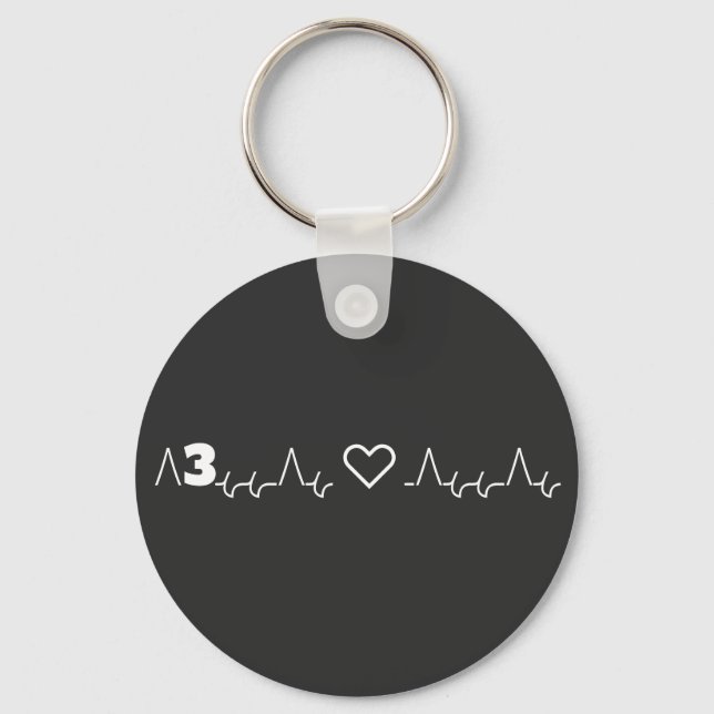 Funny & Aesthetic Graphic T-Shirt Keychain (Front)