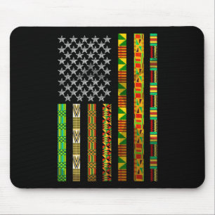 Funny African American Gift Cute Juneteenth Flag F Mouse Pad