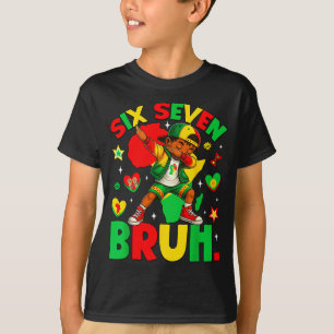 Funny African Black Dabbing Bruh Seven History Ame T-Shirt