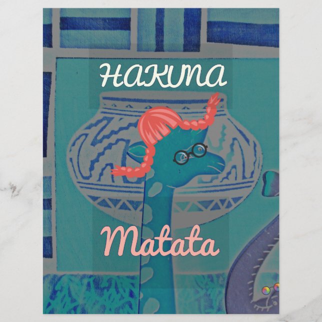 Funny African Giraffe Print (Front)