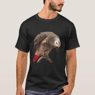 Funny African Grey Parrot Waving T-Shirt