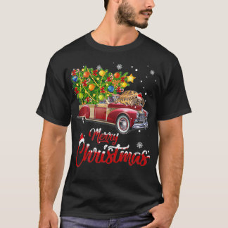 Funny African Sulcata Tortoise Driving Christmas T T-Shirt