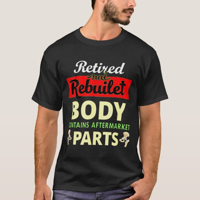 Funny After Hip Surgery Recovery Bionic Hip Replac T-Shirt (Front)