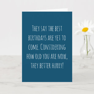Funny Age Birthday Card
