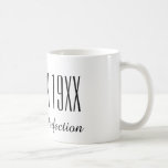 Funny aged to perfection Birthday coffee mug<br><div class="desc">Vintage aged to perfection Birthday mug for men and women. Stylish typography coffee cup. Cute gag gift idea for mom, wife, aunt, sister, grandma, mother, daughter etc. Customizable age year. Funny Age specific humour quote / birth year joke coffeemug design for 30th 40th 50th 60th 70th 80th 90th Birthday party...</div>