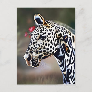 Funny AI Art Leopard Appaloosa Horse Postcard