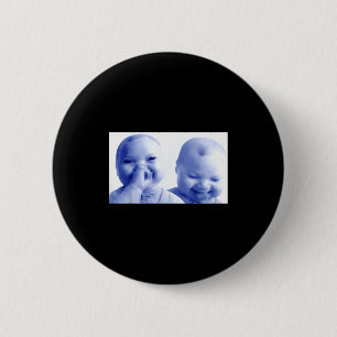 Funny Ai Baby Gen Z Meme Viral Giggling Ai Laughin 2 Inch Round Button
