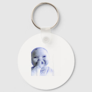 Funny Ai Baby Holding Laugh Meme Keychain