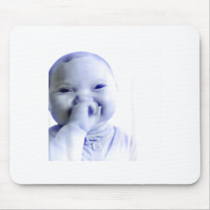 Funny Ai Baby Holding Laugh Meme  Mouse Pad