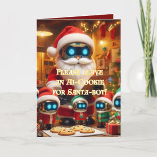 Funny Ai Chatbot Père Noël Carte de voeux Entrepri