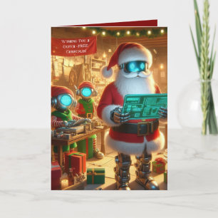Funny Ai Chatbot Santa Greeting Card Corporate