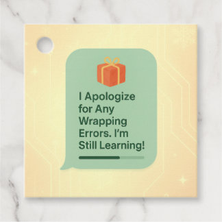 Funny AI Gift Tag – “Wrapping Errors” Joke