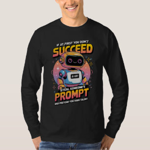 🤖Funny Ai Image Prompt Theft Sarcastic Memes T-Shirt