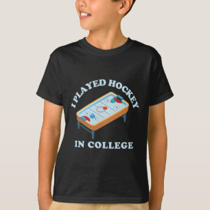 Funny Air Hockey I Played Hockey College Retro Tab T-Shirt