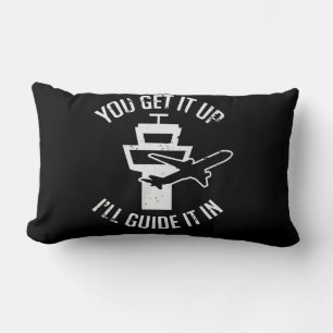 Funny Air Traffic I Get You Up Get Guide It In Lumbar Pillow