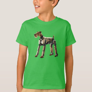 Funny Airedale Robot Kid's T-Shirt