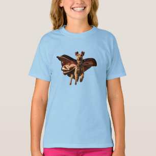 Funny Airedale Superhero Kid's T-Shirt