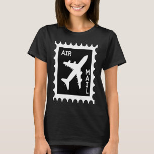 Funny AIRMAIL Airplane Travel Tourist T-Shirt