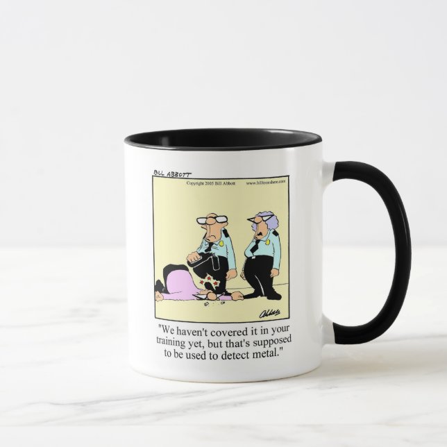 Funny  Airport Security Metal Detector Mug (Right)