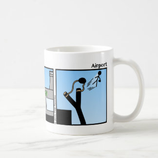 Funny Airport Stickman Mug - 020