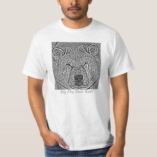 funny akita black and white big dog face T-Shirt