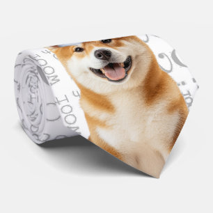 Funny Akita Christmas Dog Lover Tie