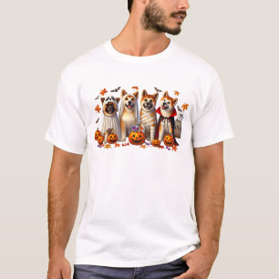 Funny Akita Halloween Dog Lover T-Shirt