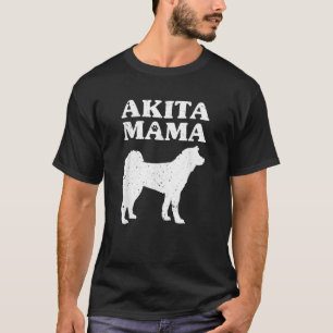 Funny Akita Inu Design Women Mothers Akita Lover P T-Shirt