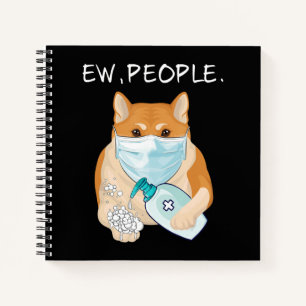 Funny Akita Inu Ew People   Dog Owner Gift Notebook