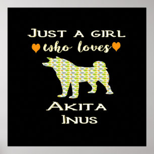 Funny Akita Lover Gift, Akita Pet Owner Gift Idea Poster