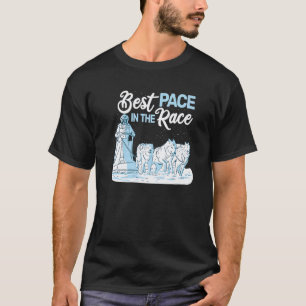 Funny alaskan malamute alaskan husky dog sled ride T-Shirt