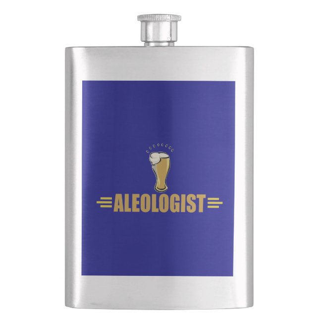 Funny Ale and Beer Hip Flask (Front)