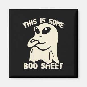 Funny Alien Bull Ghost Halloween This Is Some Boo Magnet